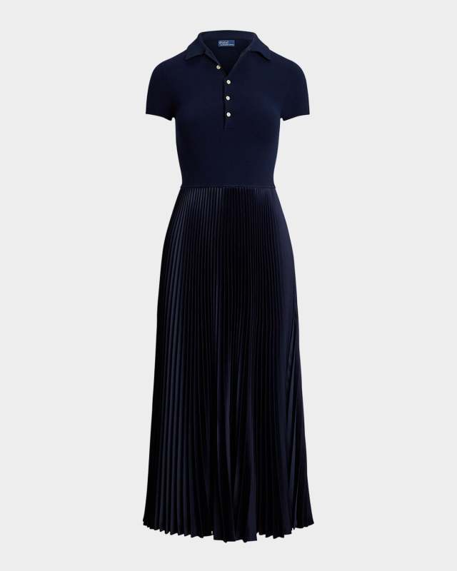 Polo Sweater-Bodice Dress